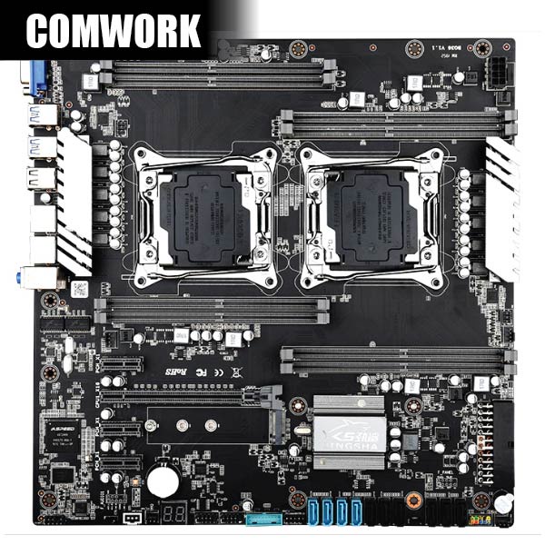 เมนบอร์ด JINGSHA X99 BQ36 E-ATX LGA 2011-3 DUAL CPU WORKSTATION SERVER MAINBOARD MOTHERBOARD CPU XEON COMWORK