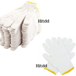 hitddถุงมือผ้าถักคอตตอน น้ำหนัก7ขีด แพ็คละ12คู่