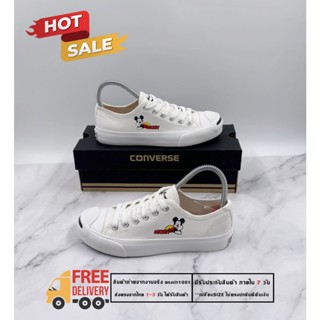 สินค้าขายดี✨ Converse jack ดอกเดซี่ ✨รองเท้าคอนเวิร์ส รองเท้าผ้าใบผู้ชาย-ผู้หญิง รองเท้าทำงาน แฟชั่น รองเท้าผ้าใบข้อสั้