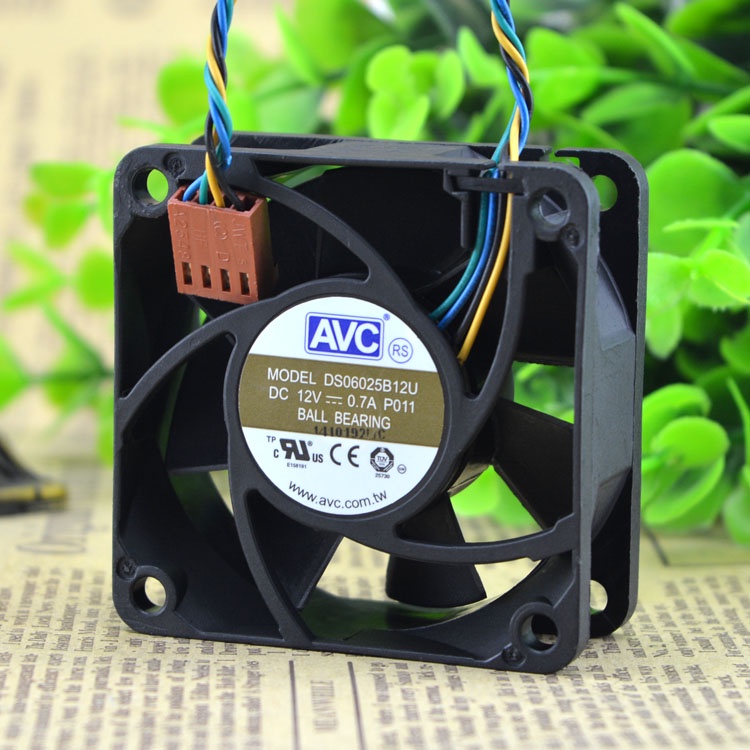 YY 6025 12V 0.7A DS06025B12U P021 4WIRES COOLING FAN BALL