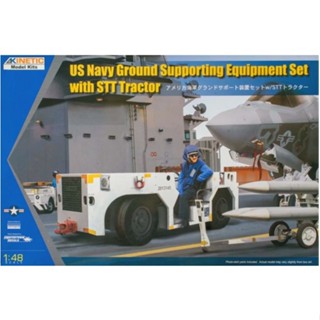 โมเดลรถ Kinetic Model 1/48 KI-K48115 US Navy Ground Supporting Equipment Set with STT Tractor