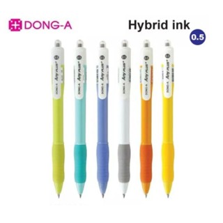 Dong-A ปากกาลูกลื่น Ball Point Any Plus+ ขนาด 0.5mm. หมึกน้ำเงิน (คละสี)