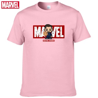 เสื้อผ้าผชเสื้อยืด พิมพ์ลาย Marvel The Avengers Doctor Strange สําหรับผู้ชายS-5XL