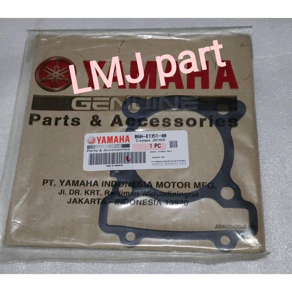PERPAK PAKING GASKET BLOCK SEHER BOTTOM PAPER ALL NEW NMAX AEROX 155 YGP B6H-E1351-00