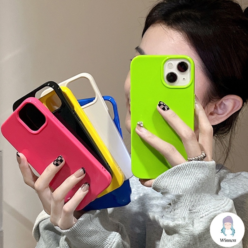 Candy สี Smooth Glossy เคสโทรศัพท์สําหรับ IPhone 18 17 16 15 14 13 12 11 Pro Max X XR 8 7 Plus Jelly Shiny Ultra Thin Dirt Resistance Soft TPU ฝาหลัง