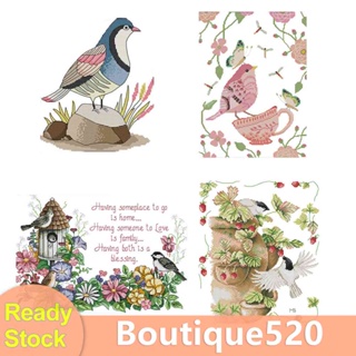 ♚พร้อมส่ง♚[boutique520.th] ด้ายผ้าฝ้าย ปักครอสสติตช์ รูปนก สําหรับเย็บปักถักร้อย DIY