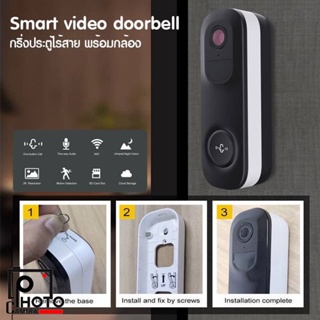 IP CAMERA VICOHOME VIDEO DOORBELL  กริ่งประตูบ้านไร้สาย อัจฉริยะ เชื่อมต่อระบบ WiFi ดูผ่านมือถือได้ สื่อสารได้ 2 ทาง