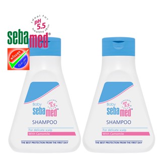 SEBAMED BABY SHAMPOO pH 5.5 2X150 ML EXP 12/2025 ซีบาเมด เบบี้ แชมพู 2X150 มล