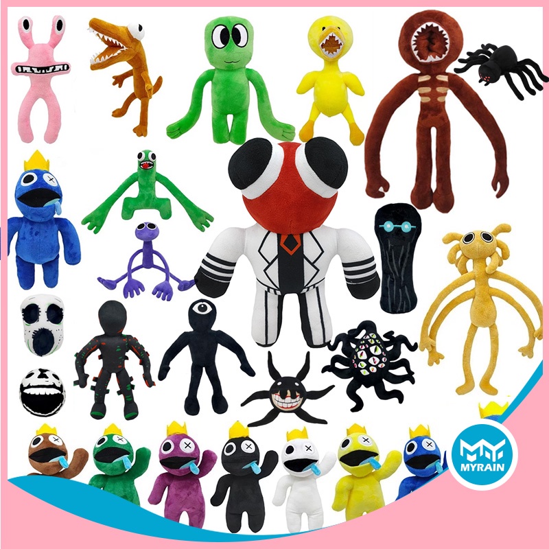 ของเล่นตุ๊กตานุ่ม รูปการ์ตูน Roblox:Doors Plushie Doors Roblox สีรุ้ง เหมาะกับของขวัญวันเกิดคริสต์มา