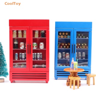 Cooltoy ตู้เย็นจิ๋ว อุปกรณ์เสริม สําหรับตกแต่งบ้านตุ๊กตา 1:12