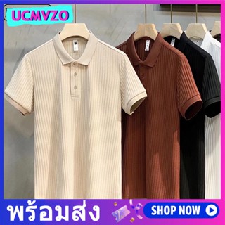 เสื้อยืดโปโลลําลอง คอปกโปโล ระบายอากาศได้ดี แฟชั่นฤดูร้อน สําหรับผู้ชาย มี 5 สี