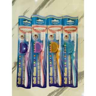 Dr. Phillips Ortho toothbrush Soft Clean bristles แปรงจัดฟันรุ่นซอฟท์คลีน 1 ชิ้น ส่งจากคลินิก