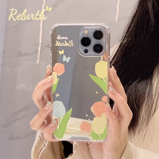 เคสป้องกันโทรศัพท์มือถือกระจก ลายภาพวาดสีน้ํามัน รูปดอกกุหลาบ สําหรับ Apple Iphone 11 14pro 12pro max 13 x xr 14