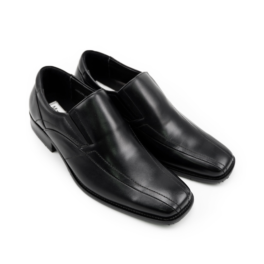 MANWOOD รองเท้าคัชชู หนังแท้ รุ่น DE264-51 สีดำ