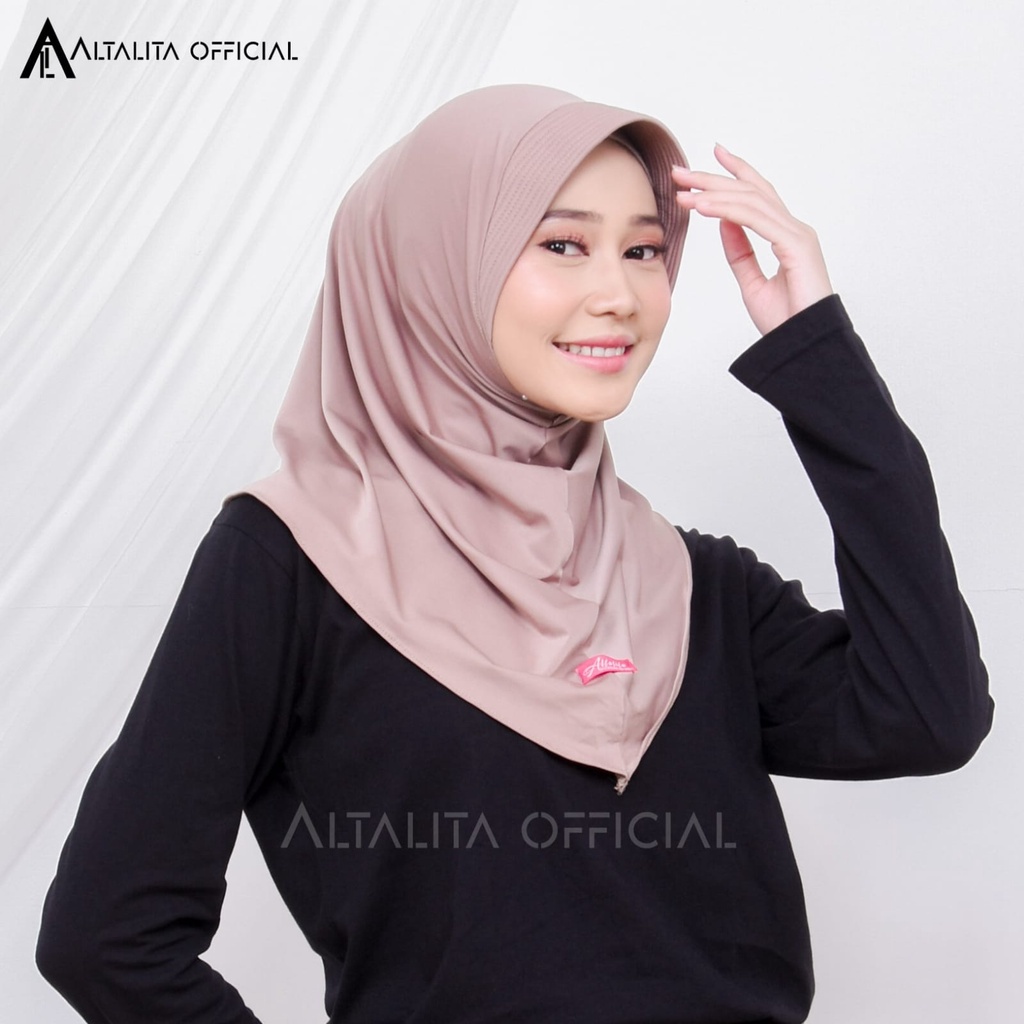 Alita - pet Instant Sporty Hijab, วัสดุเสื้อพรีเมี่ยมธรรมดา, เหมาะสําหรับโรงเรียนกีฬาและใช้ในชีวิตปร