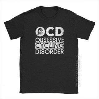 เสื้อสาวอวบ ผู้ชาย OCD ครอบงําขี่จักรยานเสื้อยืดความผิดปกติวินเทจ MTB จักรยานเสือภูเขาจักรยานเสื้อยืดแขนสั้นท็อปส์ซูผ้าฝ