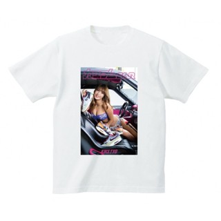 KIKS TYO X CUSTOM CAR JAPAN - RINA HASHIMOTO - AIR MAX 1 “IN THE CAR" TEE รุ่นเดียวกันเสื้อผ้าสำหรับทั้งชายและหญิง