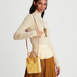 กระเป๋าสะพาย NEW TORY BURCH T MONOGRAM CONTRAST EMBOSSED MINI TOTE