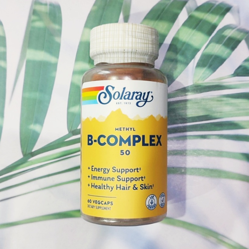 (Solaray®) Methyl B-Complex 50 with Benfotiamine & 5-MTHF 60 VegCaps วิตามินบีรวม วิตามินบีคอมเพล็กซ