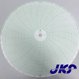 กระดาษกราฟ #500P1225-74 Graphic Controls Circular Chart (1 กล่อง มี 100 แผ่น)