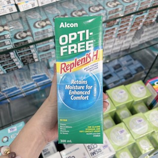 Alcon optifree - replenish น้ำยาล้างคอนแทคเลนส์ 300ml