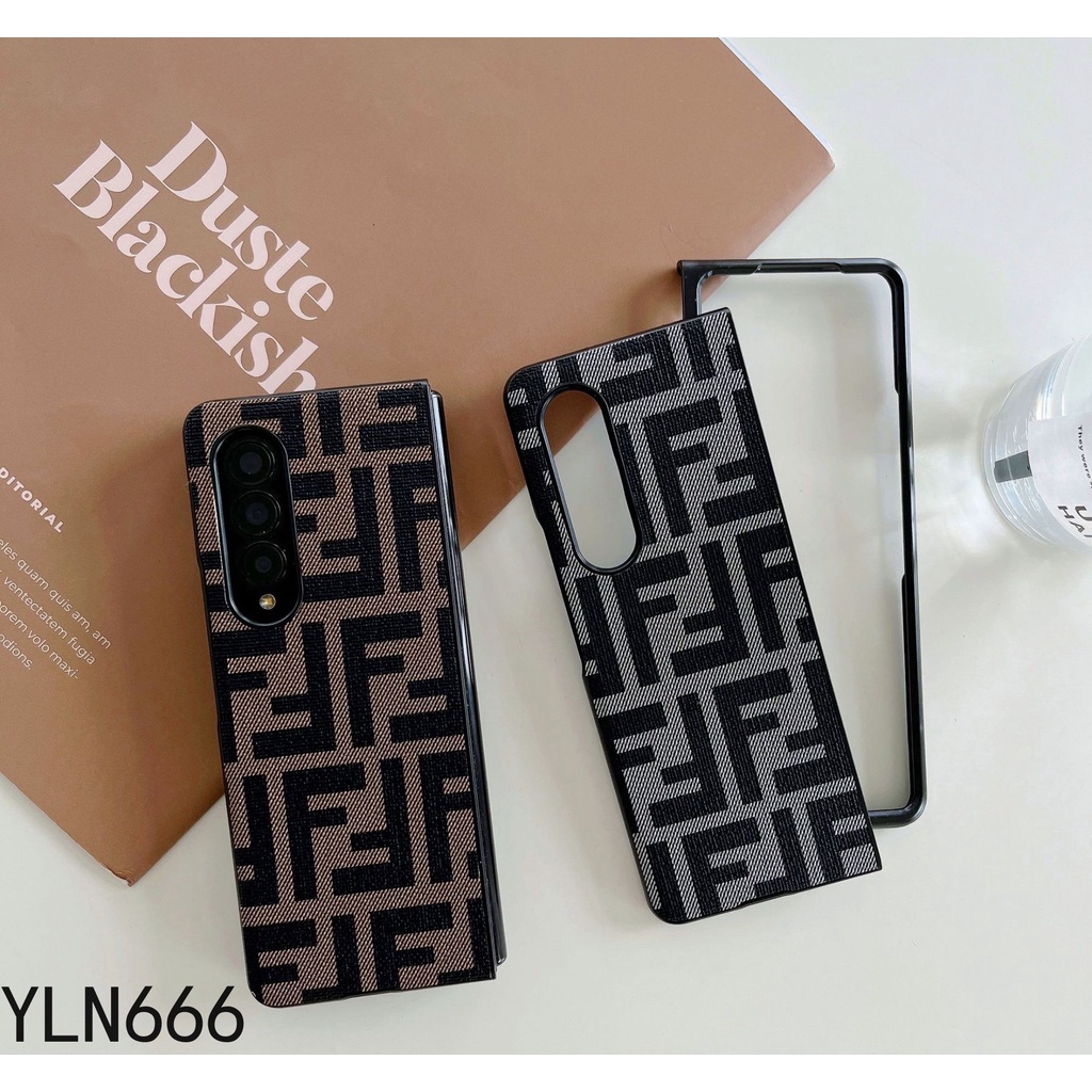 สําหรับ Samsung Galaxy Z พับ 6 5 4 3 2 เคสโทรศัพท์สําหรับ Z Fold6 คลาสสิก Vintage Luxury Design พับกลับเคสโทรศัพท์ protector กันกระแทก
