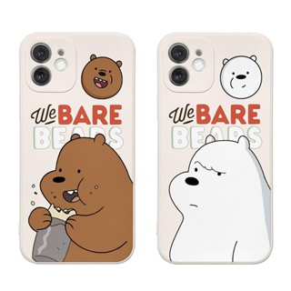 Little Bear คู่รัก เคสไอโฟน iPhone 11 14 pro max 8 Plus case X Xr Xs Max Se 2020 cover เคส iPhone 13 12 pro max 7 Plus