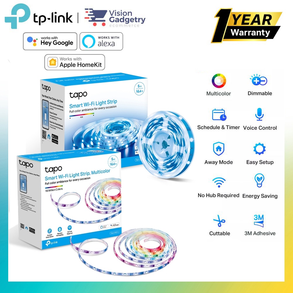 Tp-link Tapo L900-5 L900-10 L920-5 L930-5 RGBIC RGB สมาร์ท LED Light Strip Gaming Wifi Multicolor 5M 10M