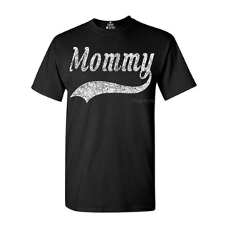 เสื้อผ้าผชLlm เสื้อยืดแขนสั้นลําลอง พิมพ์ลาย Keep warm Shop4Ever Mommy Baseball Series พลัสไซซ์ คุณภาพสูง แฟชั่นสําหรับผ