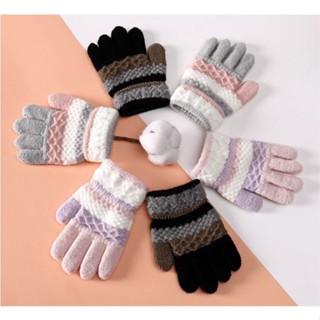 TM-007 🇹🇭พร้อมส่ง ถุงมือเด็กไหมพรม งานน่ารักมากก