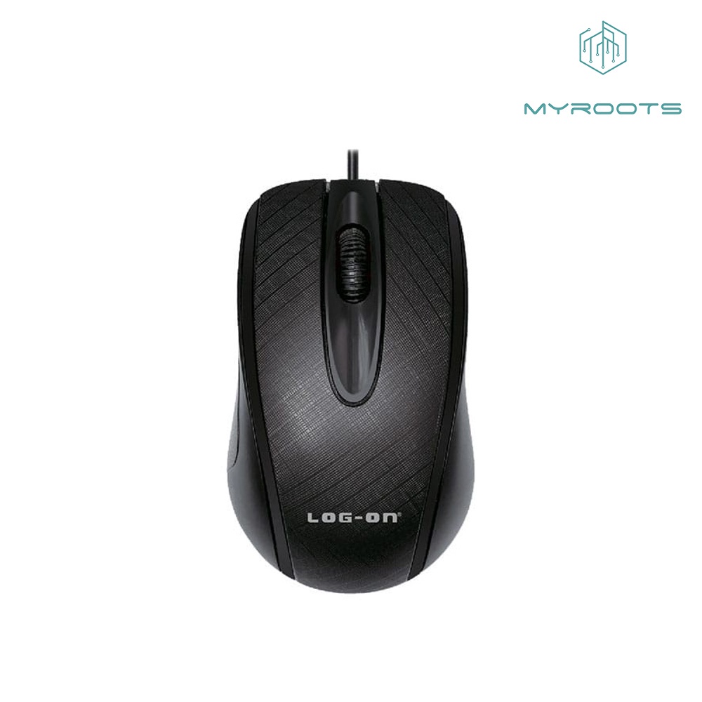 Myroots X Log on Mouse แบบมีสาย USB LO-M200 - เมาส์ออปติคัลสําหรับ Winnting - Mac - Chrome OS