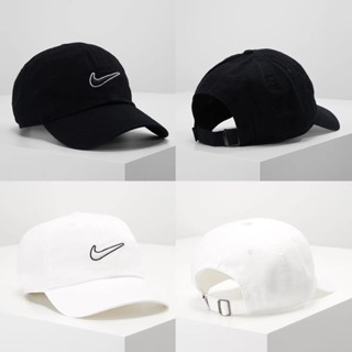 (พร้อมส่ง-แท้💯) หมวก Nike Heritage cap รุ่นฮิต ดาราใส่เยอะมาก รุ่นเดียวกับซงคังใส่สีขาว ของแท้จากอังกฤษ🇬🇧 🖤สีดำพร้อมส่ง