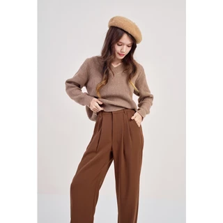 Marshmallow Pants Vol.2 สีใหม่ กางเกงทรงกระบอกผู้หญิง กางเกงทำงาน เอวสูง ผ้าลื่นเย็นสบาย