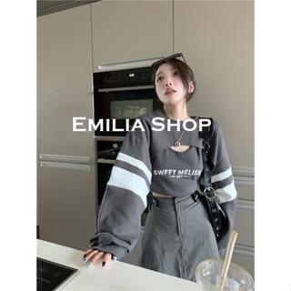 EMILIA SHOP  เสื้อ เสื้อครอป เสื้อผ้าแฟชั่นผู้หญิง เสื้อกันหนาว 2022 ใหม่  Beautiful พิเศษ ทันสมัย High quality S011433 36Z230909