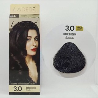 สีย้อมผมladene 3.0 สีน้ำตาลเข้ม