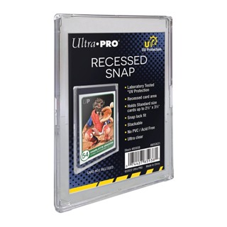 Ultra Pro Display Recessed Snaps UV กรอบพลาสติกใสแบบมีขอบ สำหรับโชว์การ์ด (Recessed snaps)