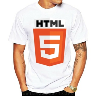 เสื้อคู่วินเทจ HTML 5 Shir - HTML ไฮเปอร์เท็กซ์มาร์กอัปภาษาโลโก้ผู้ชายเสื้อยืด