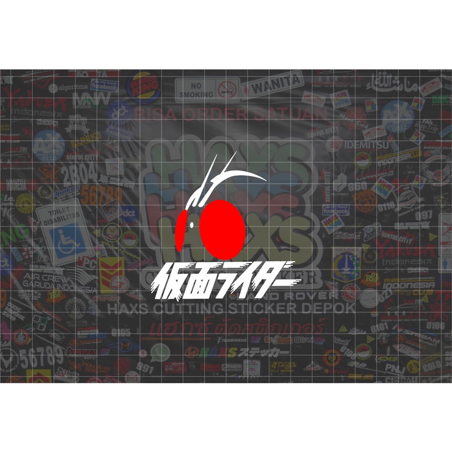 สติ๊กเกอร์ตัด Kamen Rider Kanji ขนาด 7 ซม. สําหรับรถยนต์รถจักรยานยนต์ V2