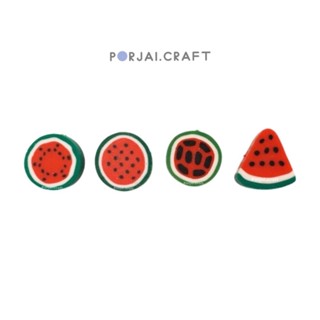 ลูกปัดแตงโม Watermelon Beads 10mm