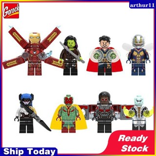 Arthur บล็อกตัวต่อเลโก้ Doctor Strange Gamora Ebony Maw Proxima Midnight Wasp ของเล่นสําหรับเด็ก