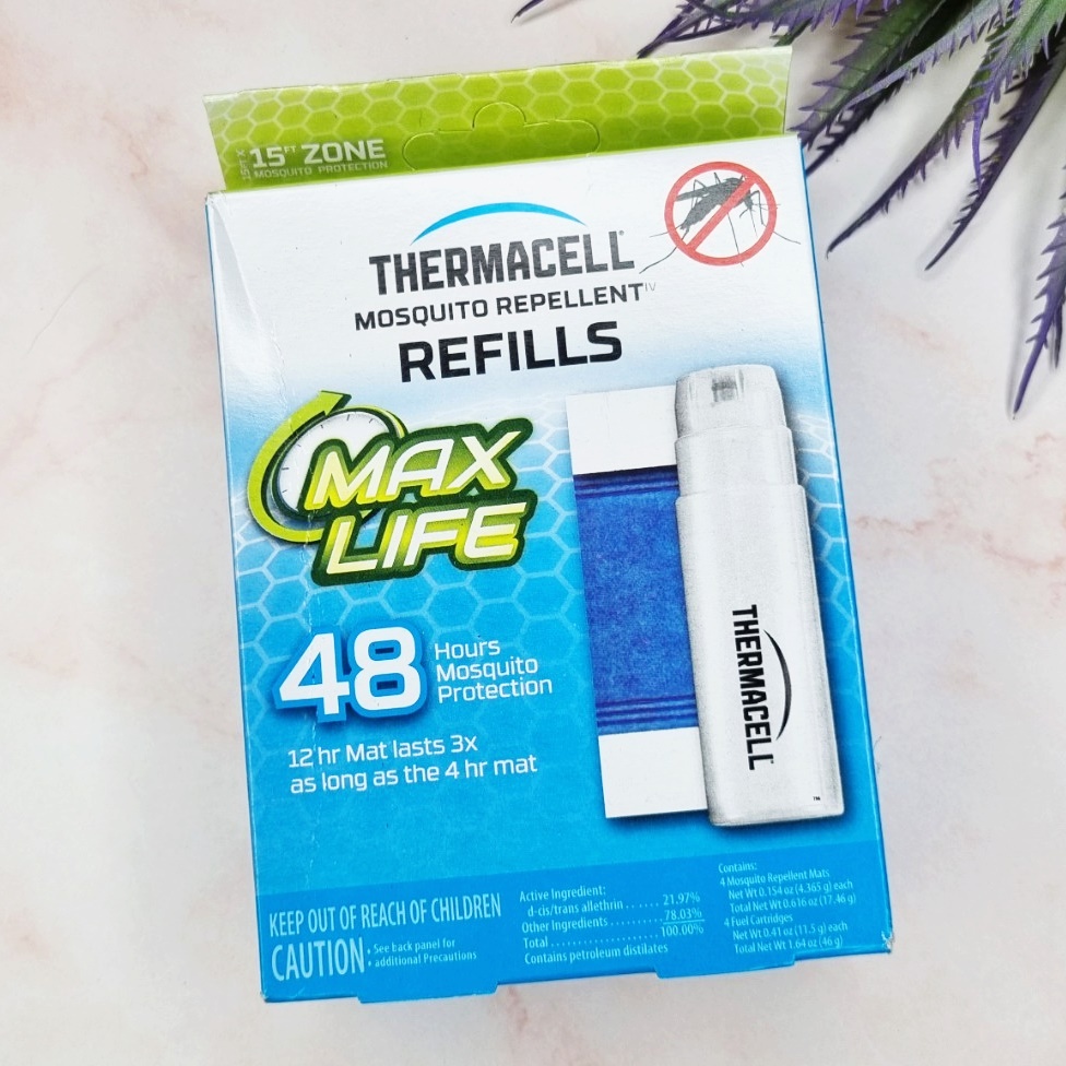 [Thermacell®] Mosquito Repellent Refills 4 Fuel Cartridges and 4 Repellent Mats เทอมาเซล น้ำยาสำหรับเครื่องไล่ยุง รีฟิล