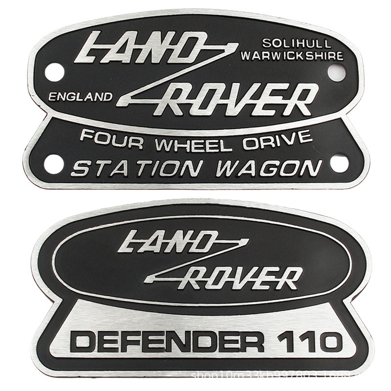 1PC โลหะรถสัญลักษณ์สติกเกอร์อัตโนมัติตกแต่ง Badge Decal สําหรับ Land Rover Defender 110 England Disc