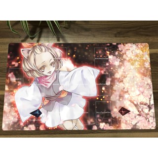 YuGiOh Ash Blossom &amp; Joyous Spring TCG Mat Anime Trading Card Game Mat CCG Playmat Anti-slip Rubber Mouse Pad 60x35cm Mat Bag