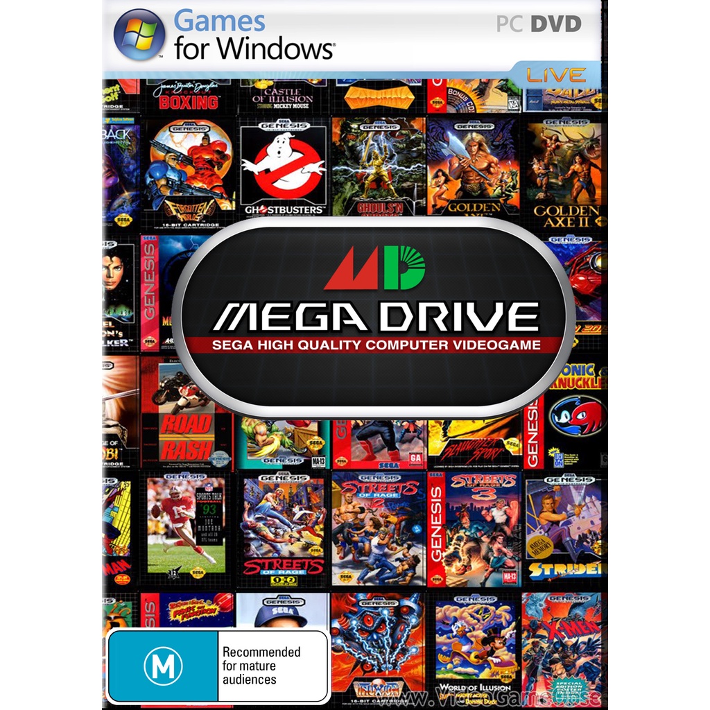 PC game - Mega Drive (Genesis ) for PC // รวม rom ประมาณ  1700 rom พร้อมโปรแกรม Emu ในแผ่น