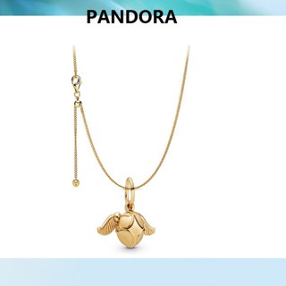 Pandora สร้อยคอ ลาย Harry Potter Gold Snitch ของขวัญให้เพื่อน แฟน x1027