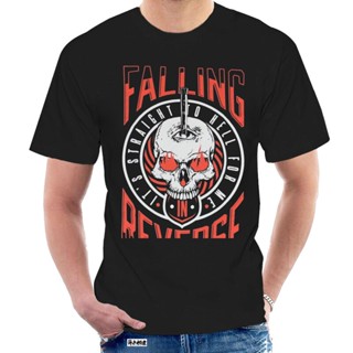 เสื้อยืดลําลอง สําหรับผู้ชาย แขนสั้น พิมพ์ลาย Falling In Reverse s Tops 2748Z