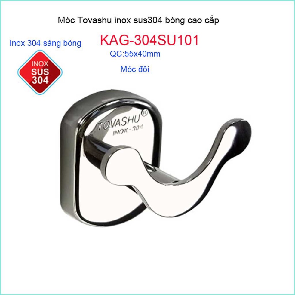 Tuvashu KAG-304SU101 ไม้แขวนเสื้อ ตะขอคู่สแตนเลส SUS304 ญี่ปุ่นคุณภาพสูง