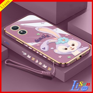 เคส OPPO A17 A57 2022 A54 A53 A9 2020 A5 2020 A5S A77S A16 A16K A15 A15S A55 A7 A12 F9 เคสโทรศัพท์มือถือ ลายการ์ตูนกระต่าย StellaLou น่ารัก สําหรับ TZ