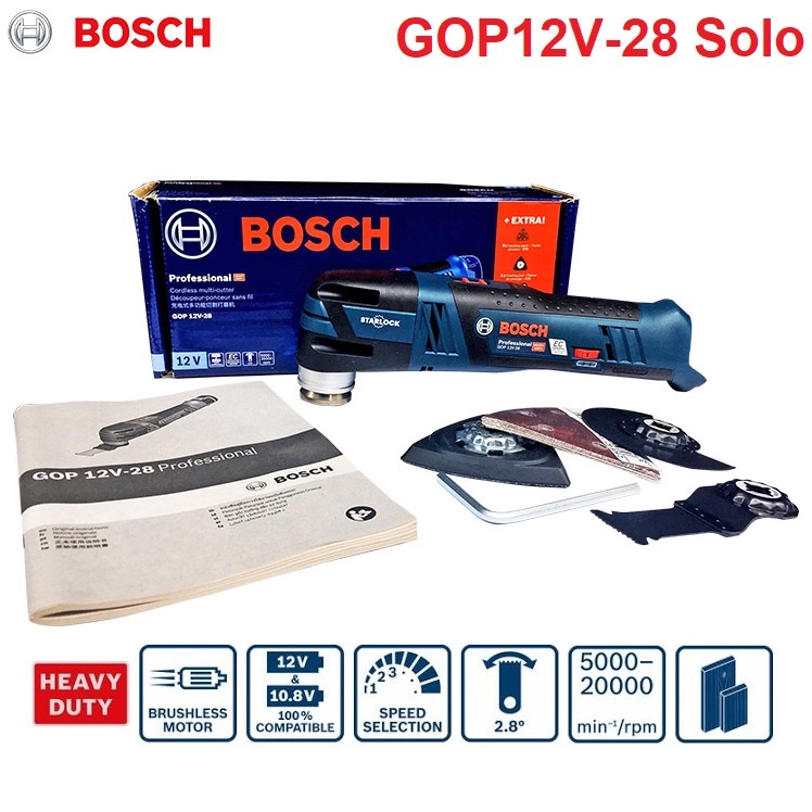 BOSCH มัลติทูลล์ไร้สาย 12V GOP12V-28 06018B50L0 แท้รับประกันศูนย์1ปี
