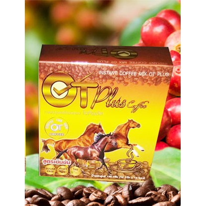 OT Plus Coffee กาแฟ โอ-ที พลัส กาแฟสำหรับผู้ชายสูตรสมุนไพร กาแฟผู้ชาย เพิ่มพลังม้าในพลังคน  กาแฟโอที
